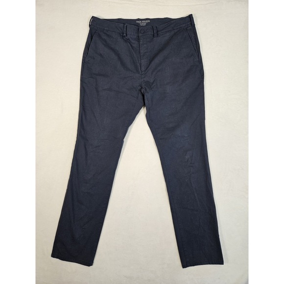 Mack Weldon Radius 5 Pocket Pants Fits‎ Mens 36 Blue Asphalt Straight Tech - Picture 1 of 9
